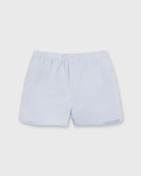 Button-Front Boxer Short in Sky Poplin