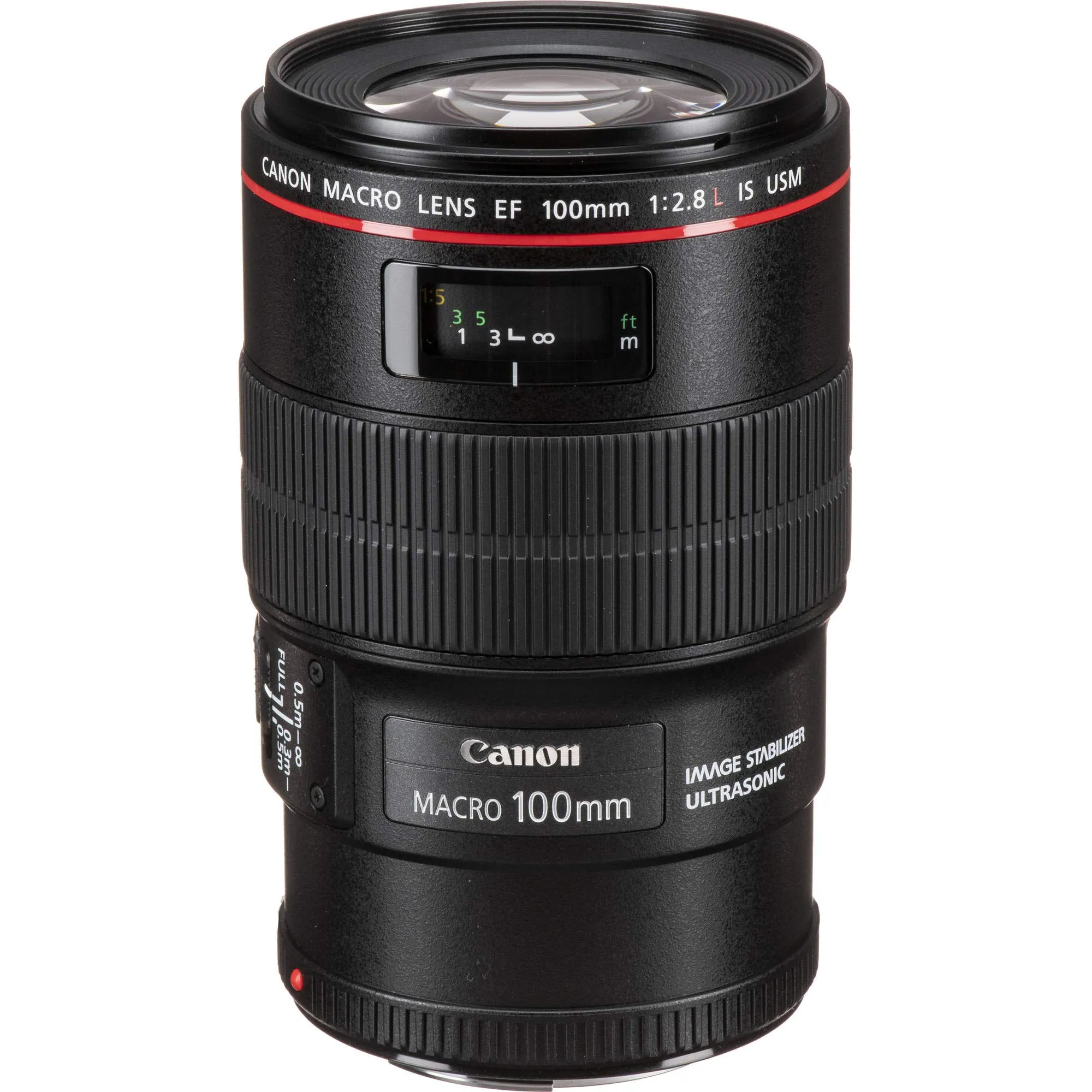 Canon EF 100mm f/2.8L Macro IS USM Lens With Lens Case, Filter Kit AND Cleaning Kit