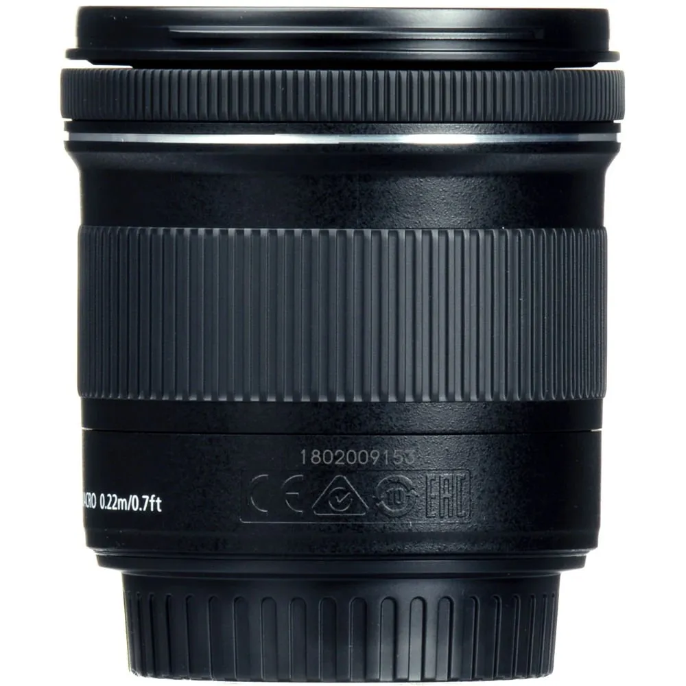 Canon EF-S 10-18mm f.4.5-5.6 is STM Lens (International Model)   4.5 inch Vivitar Premium Lens Case   Cleaning Kit