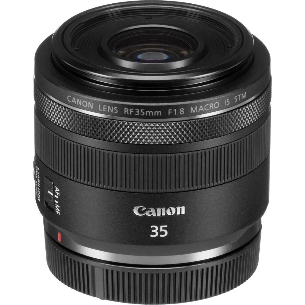 Canon RF 35mm f/1.8 IS Macro STM Lens, Black