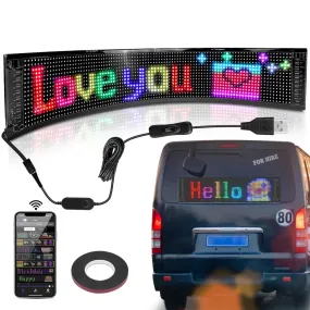 Car LED Bluetooth Scrolling Message Display