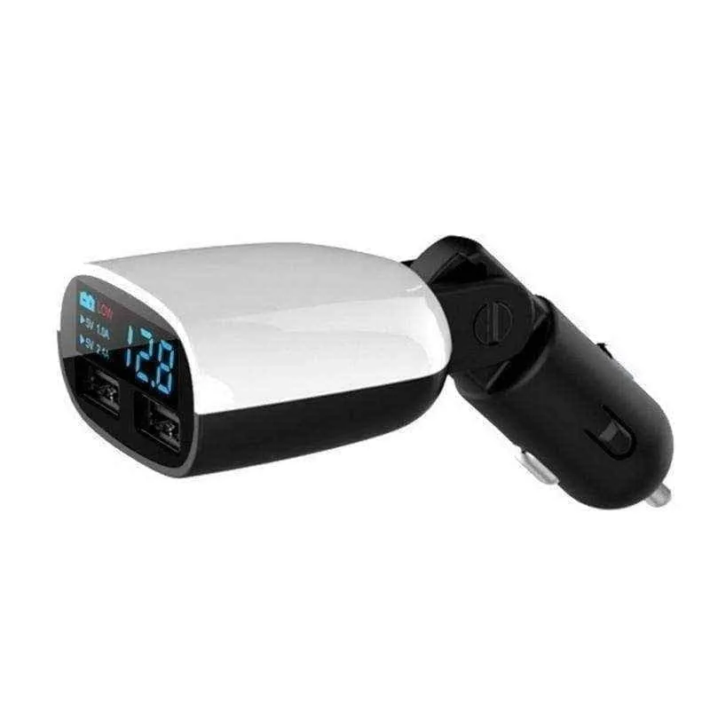 Car phone charger Dual USB LED Display