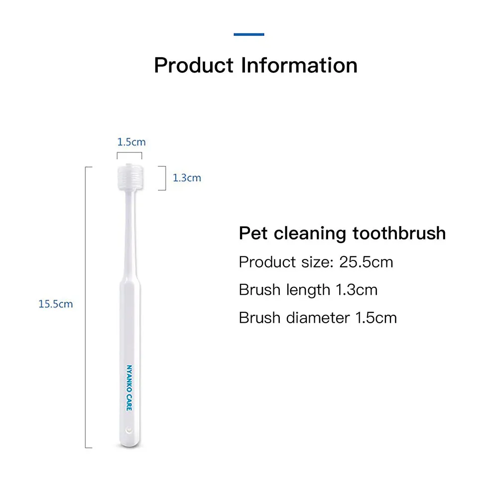 Care Cylinder Head Toothbrush for Cats