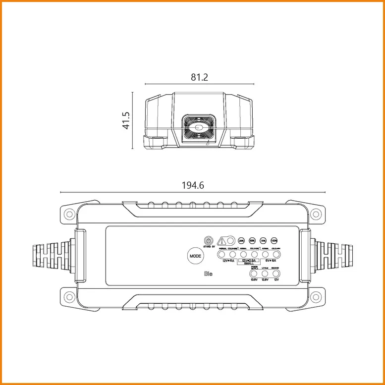 Caricabatteria Switching Automatico con funzione mantenitore di carica 6A 6V/12V - SX-1 ALCAPOWER