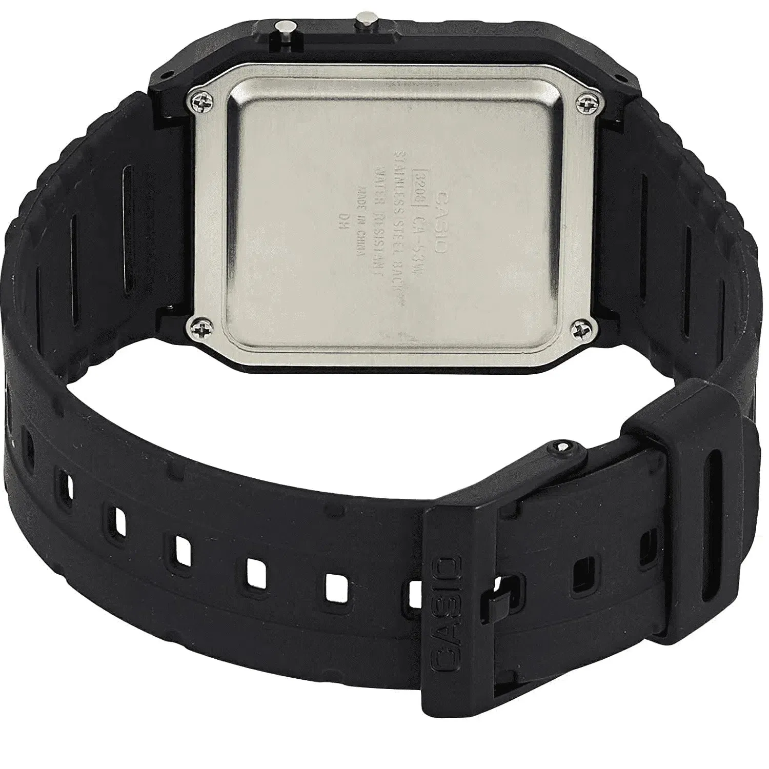 Casio CA-53WF-1B Black Calculator Resin Watch for Men and Women