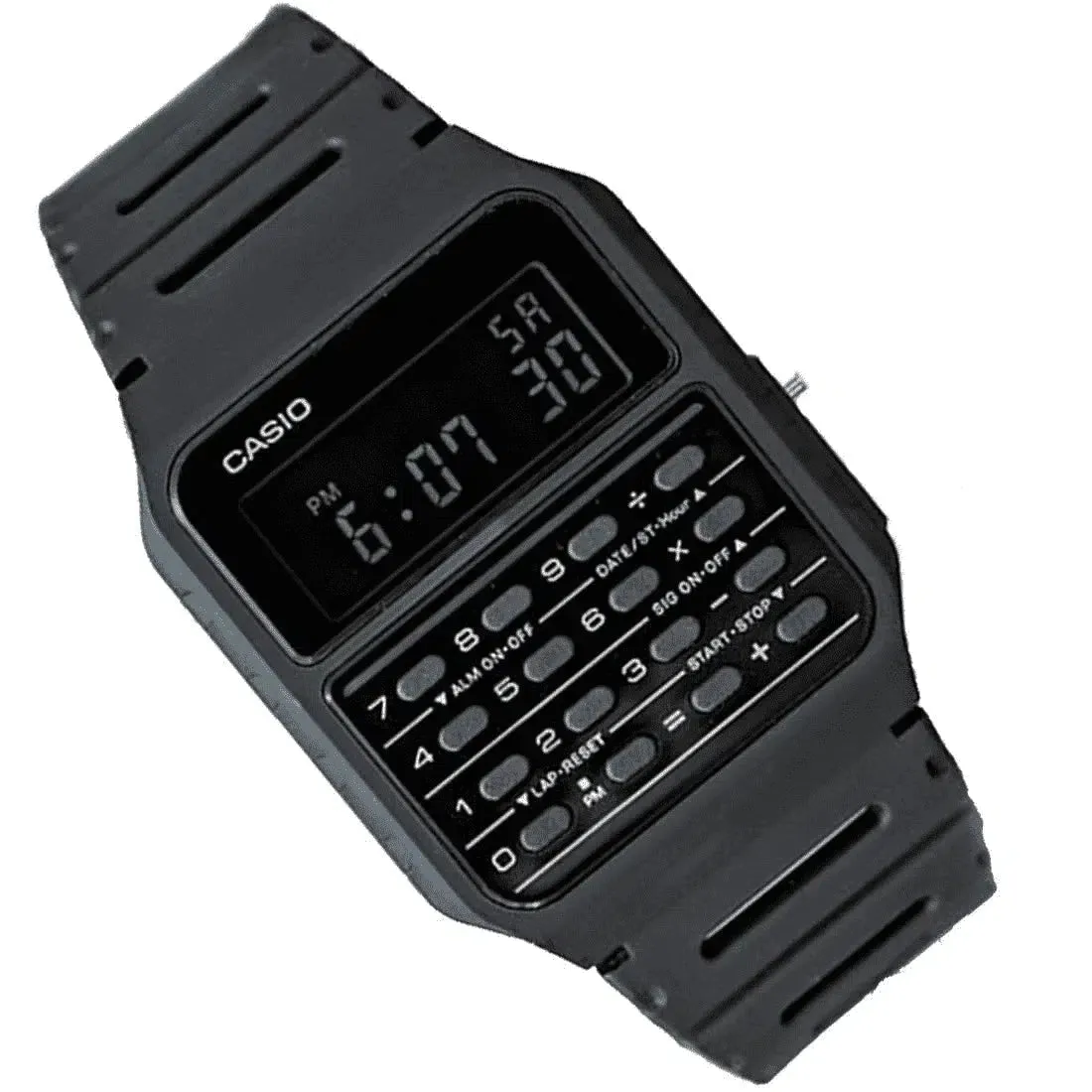 Casio CA-53WF-1B Black Calculator Resin Watch for Men and Women