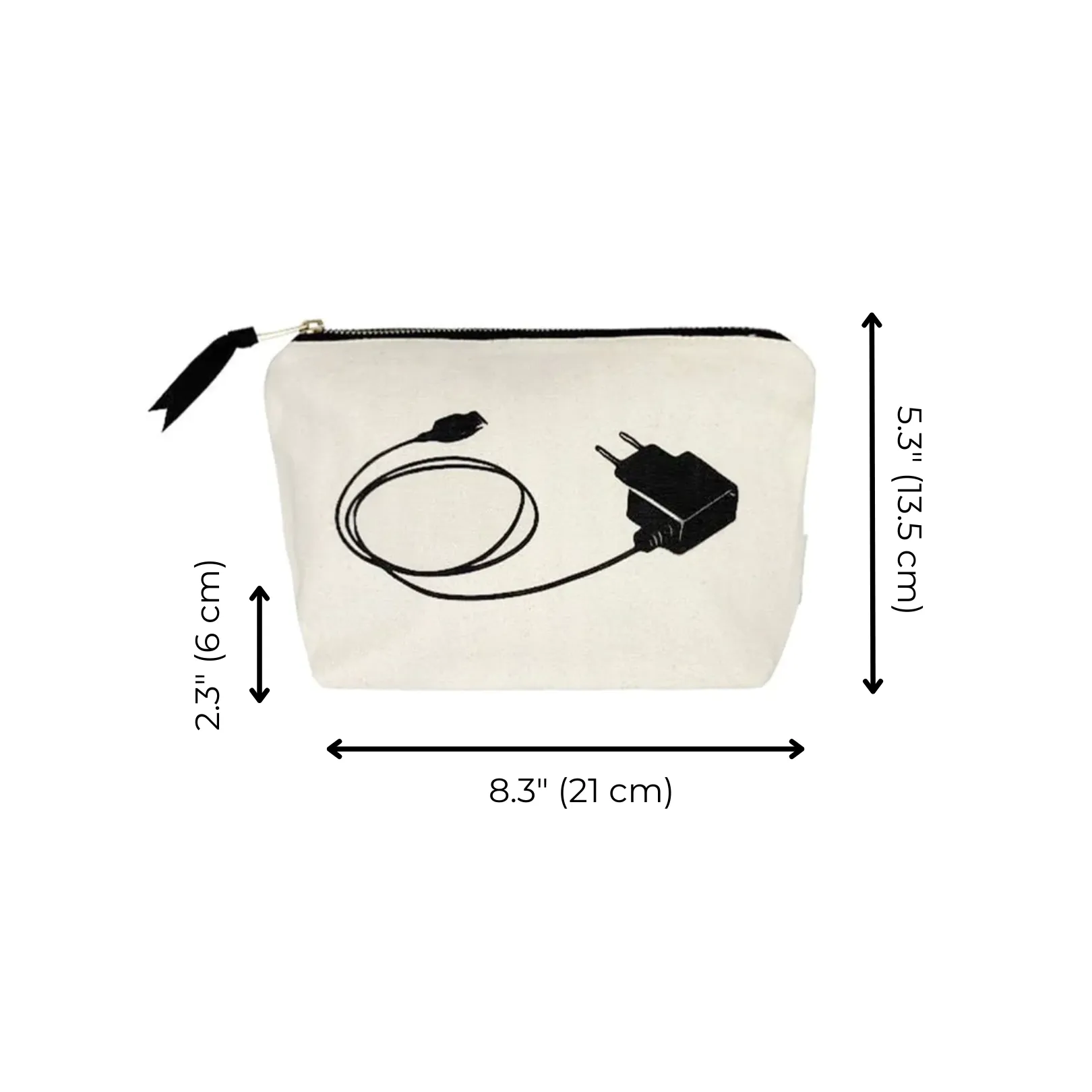 Charger Pouch, Cream