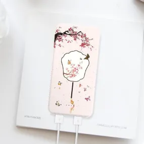 Chinese Fan Pattern USB Portable Charger Power Bank Creative Gift