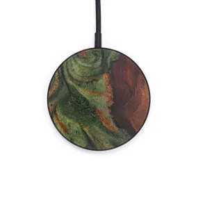 Circle Wood Resin Wireless Charger - Eden (Dark Green, 609688)