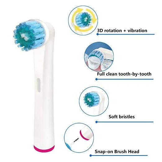 Compatible Replacement Toothbrush Heads Refill for Oral-B Electric Sensitive Care Soft