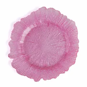 Coral Glass Charger Plate 4/Pack (10 colors)