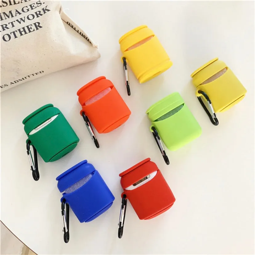 Creative beverage silicone Airpods protective Case