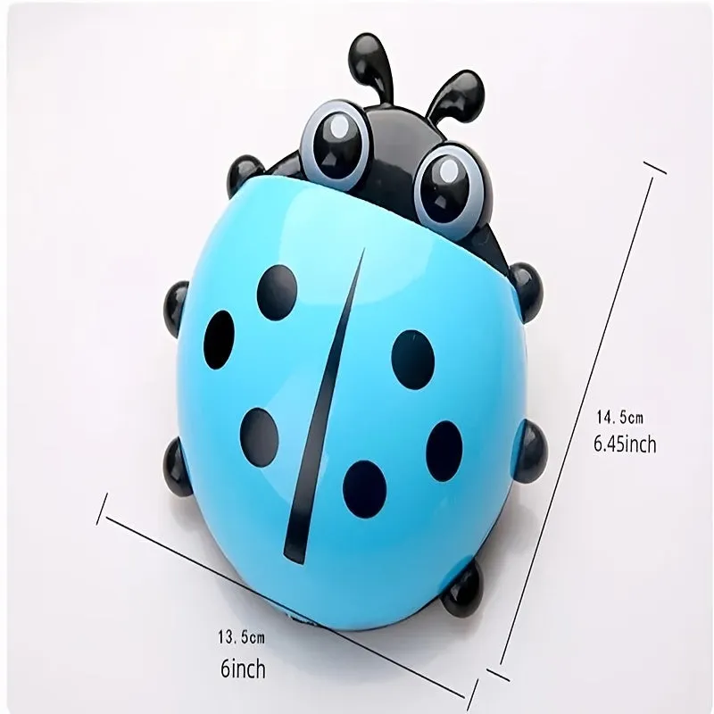 Cute Ladybug Toothbrush Holder with Strong Suction Power