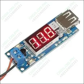 Dc To Dc 2a Usb Charger 4.5-40v To 5v Step-down Buck Converter Voltmeter Module