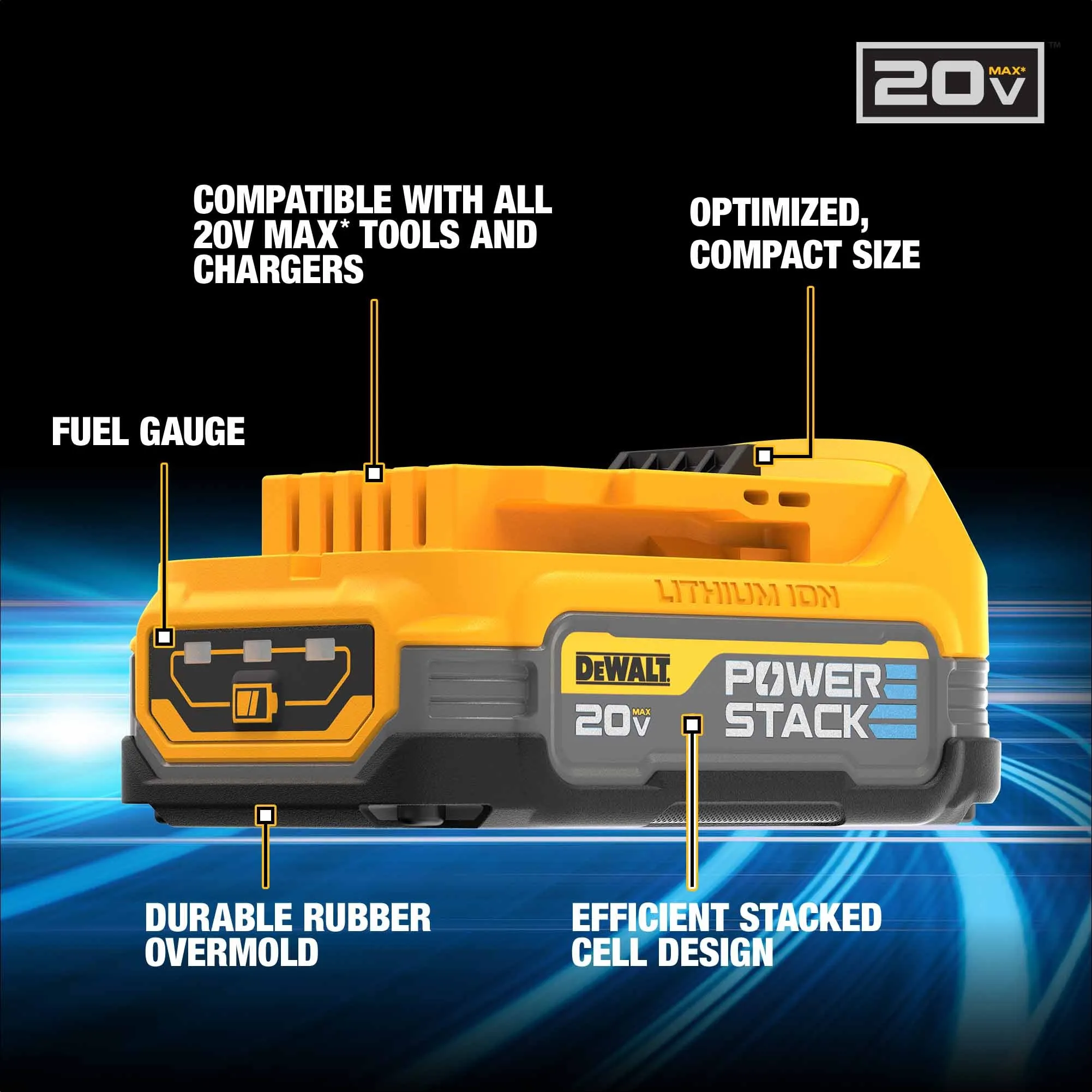 DeWalt DCBP034C 20V MAX Starter Kit with Powerstack Compact Battery and Charger