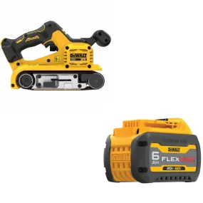 DeWalt DCW220B 20V Max XR Belt Sander W/ FREE DCB606 20/60V MAX 6.0Ah Battery