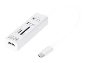 Digitus Usb 2.0 Hub Da-70243 - 3 Ports   Card Reader