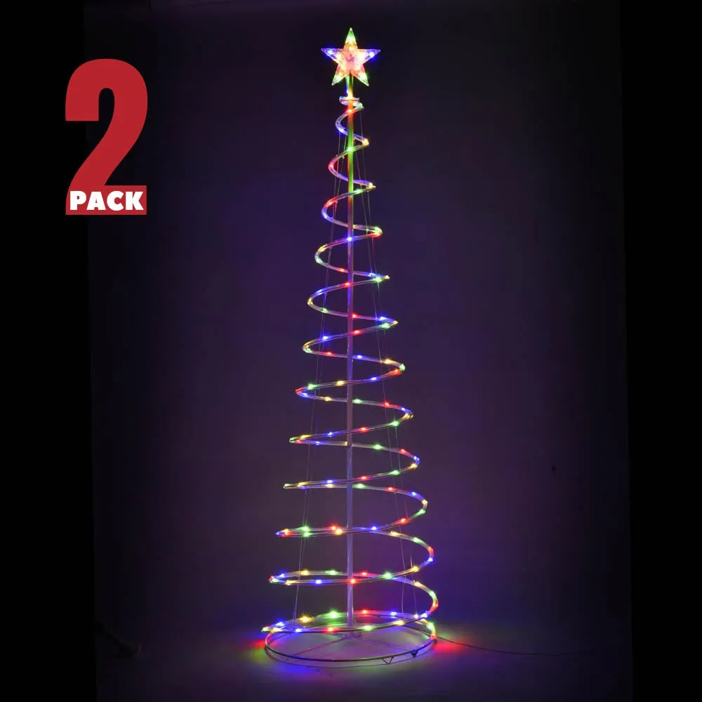 DIY 6' Spiral Christmas Tree USB Powered Indoor & Outdoor