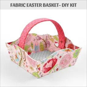 DIY cartonnage kit to make a fabric Easter basket, cartonnage basket, DIY kit 140a, online instructions included