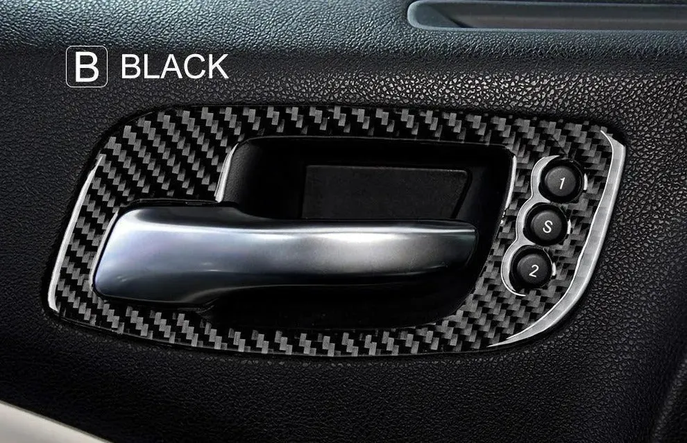 Dodge Charger 2015-2023 Carbon Fiber Interior Door Handle Trim Overlay