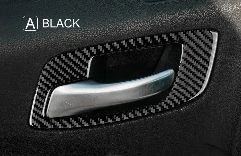 Dodge Charger 2015-2023 Carbon Fiber Interior Door Handle Trim Overlay