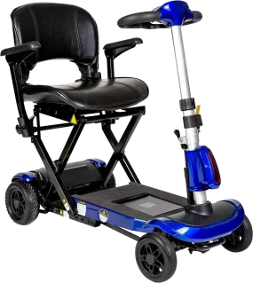 Drive Medical ZOOME-FLEX-AUTO Folding Mobility Scooter 4-Wheel Blue New