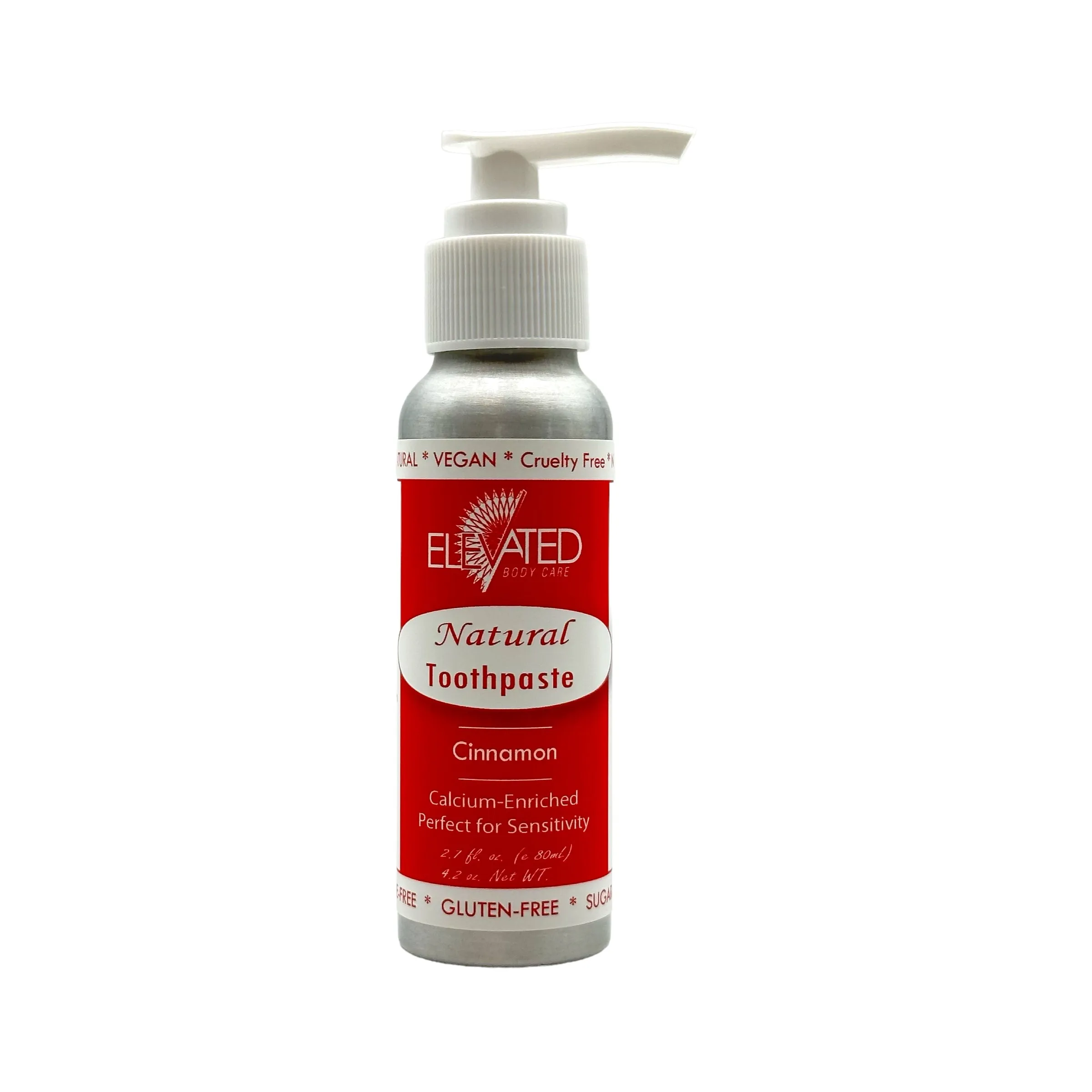 ELEVATED - Natural Fluoride Free Toothpaste in Pump Bottle