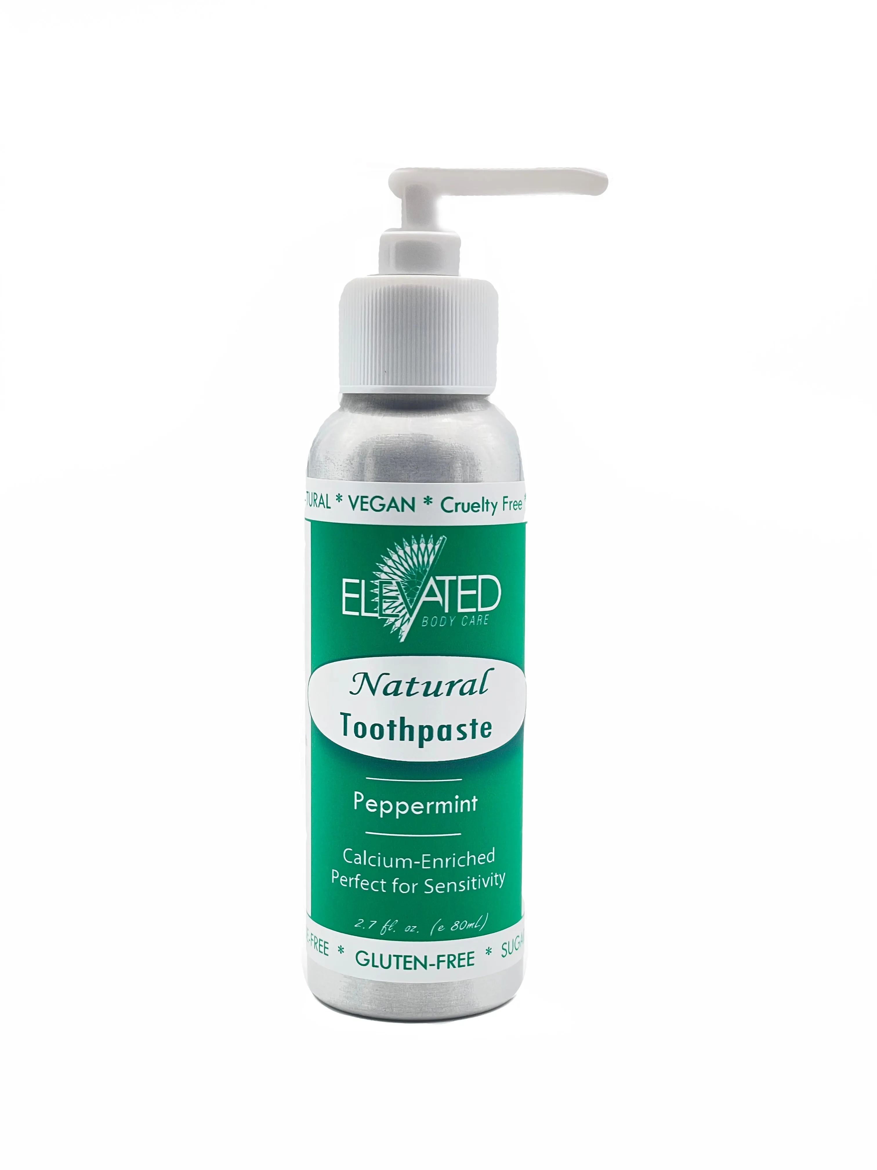 ELEVATED - Natural Fluoride Free Toothpaste in Pump Bottle