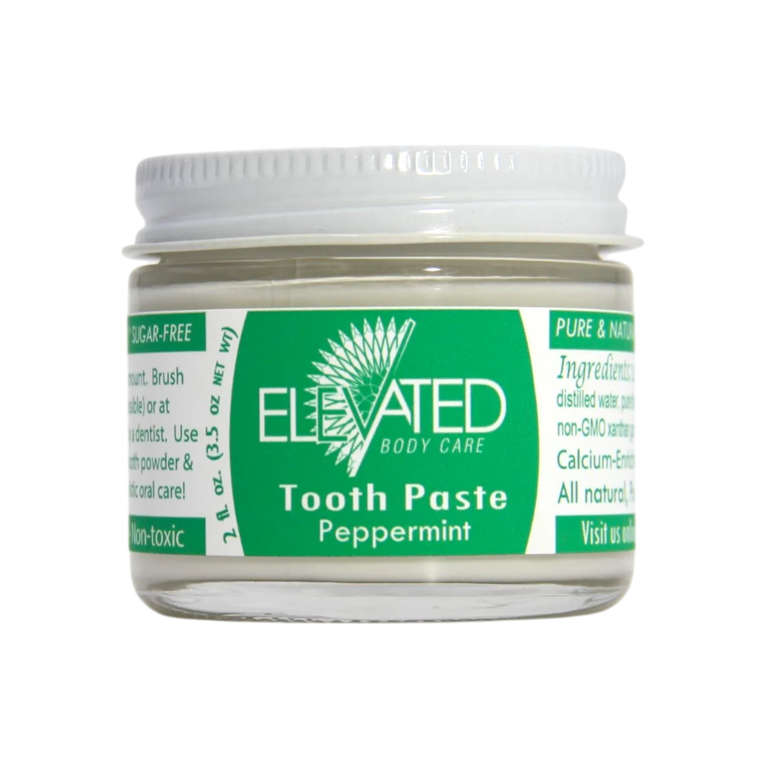 ELEVATED Natural Fluoride Free Toothpaste w/Xylitol