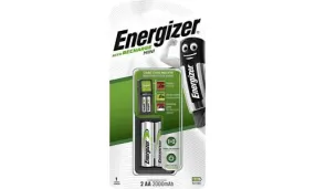 Energizer Mini Charger with 2 AAA Rechargeable Batteries 2000 mAh (Pack of 1)