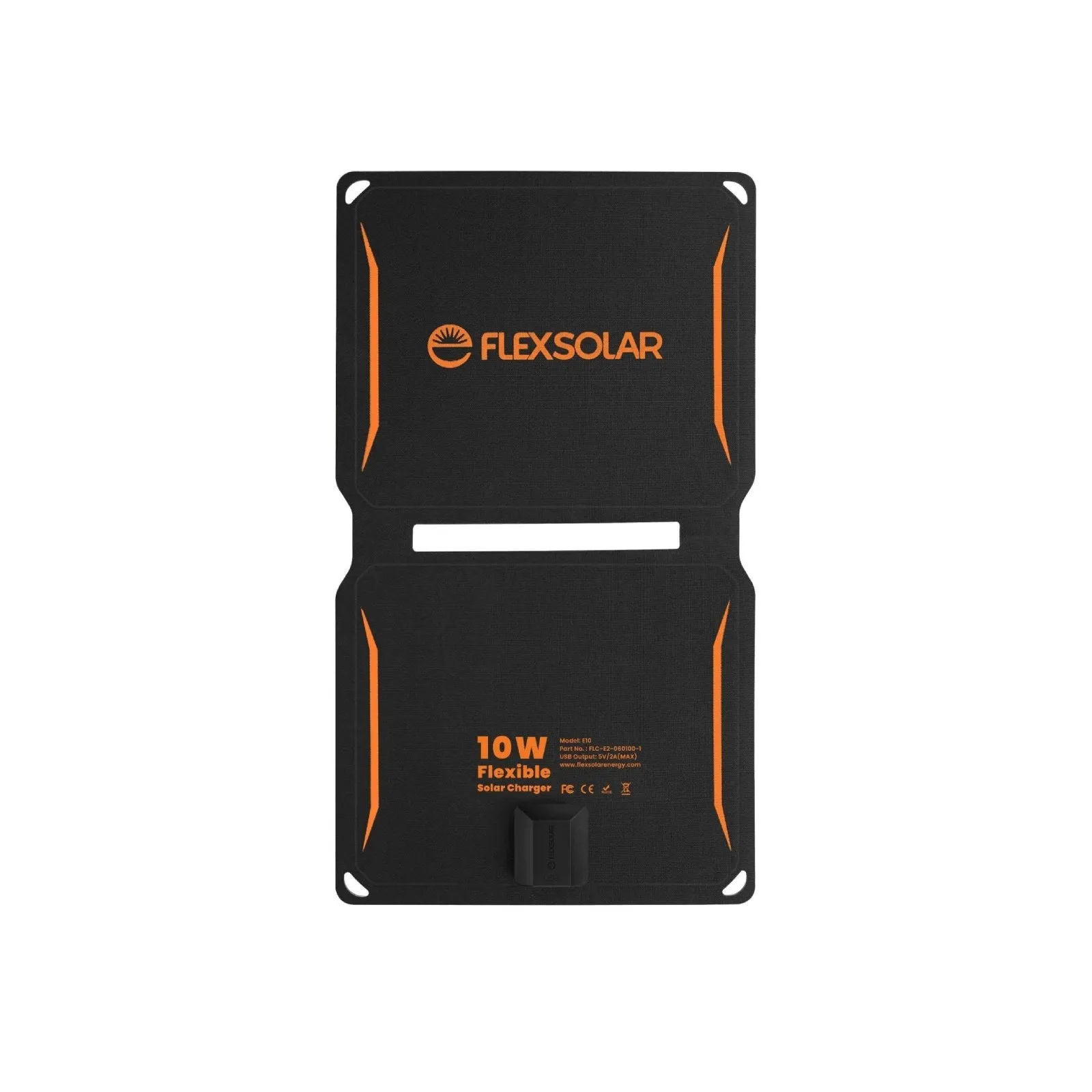 FlexSolar® E10 Portable USB Solar Charger | 5V/2A 10W Official Refurbished