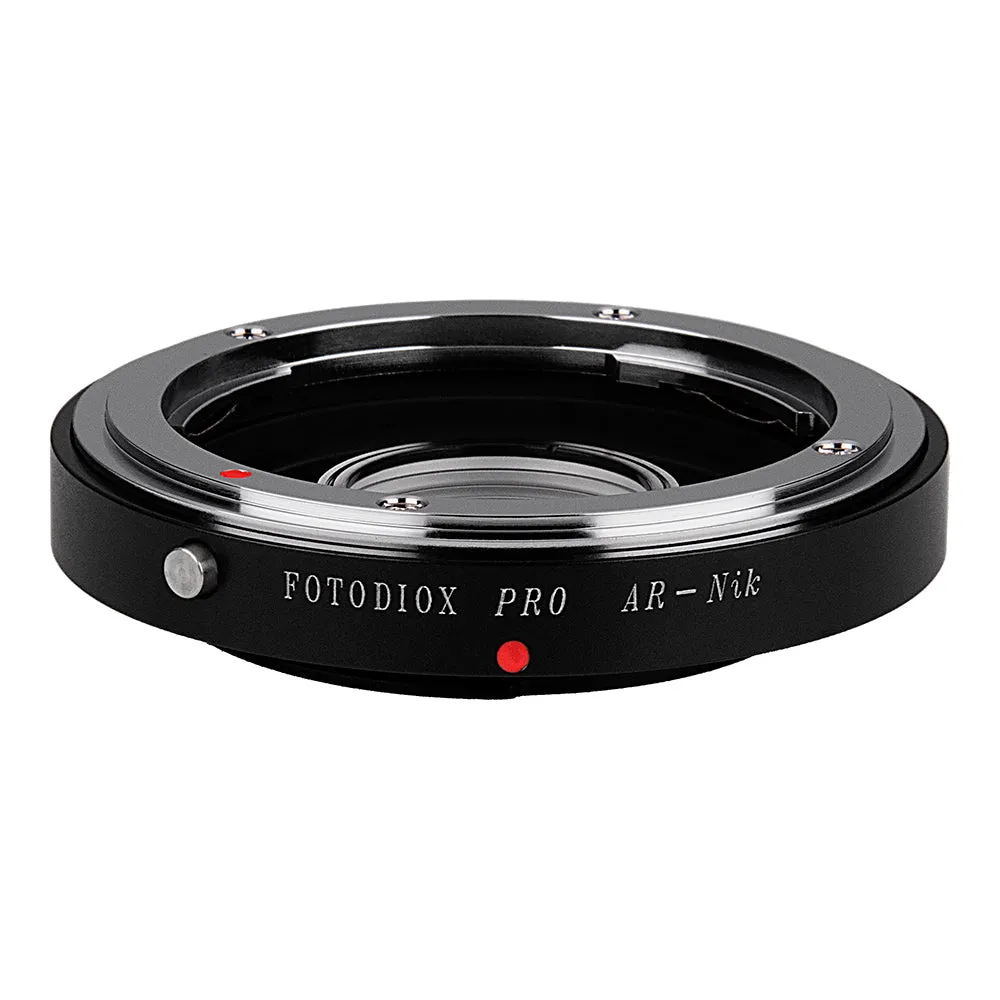 Fotodiox Pro Lens Mount Adapter - Konica Auto-Reflex (AR) SLR Lens to Nikon F Mount SLR Camera Body