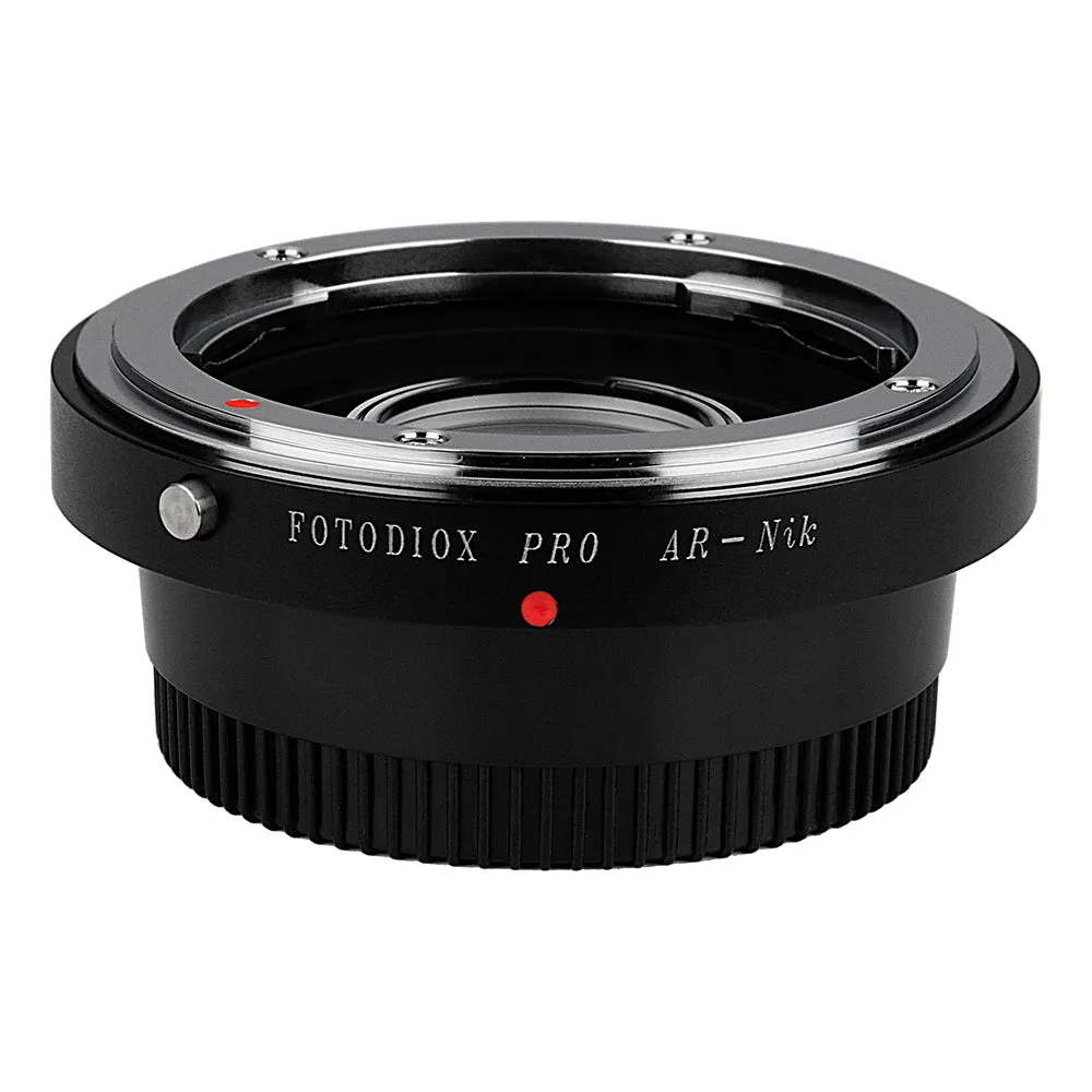 Fotodiox Pro Lens Mount Adapter - Konica Auto-Reflex (AR) SLR Lens to Nikon F Mount SLR Camera Body