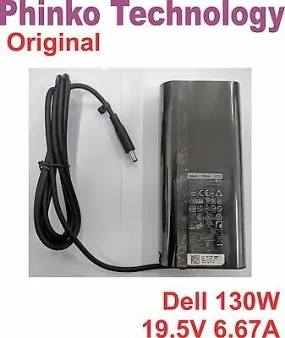 Genuine DELL Slim 130W Power Adapter Charger for XPS 15- 9530