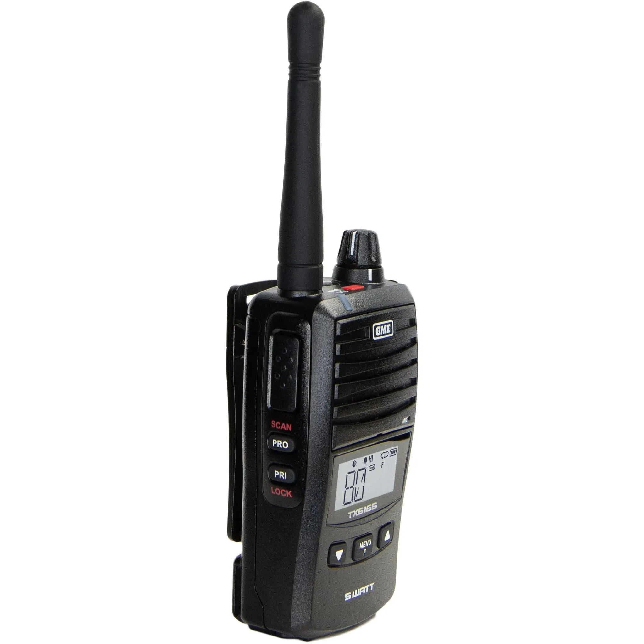 GME TX6165TP 5/1 Watt UHF CB Handheld Radio with Accessories (Twin Pack)