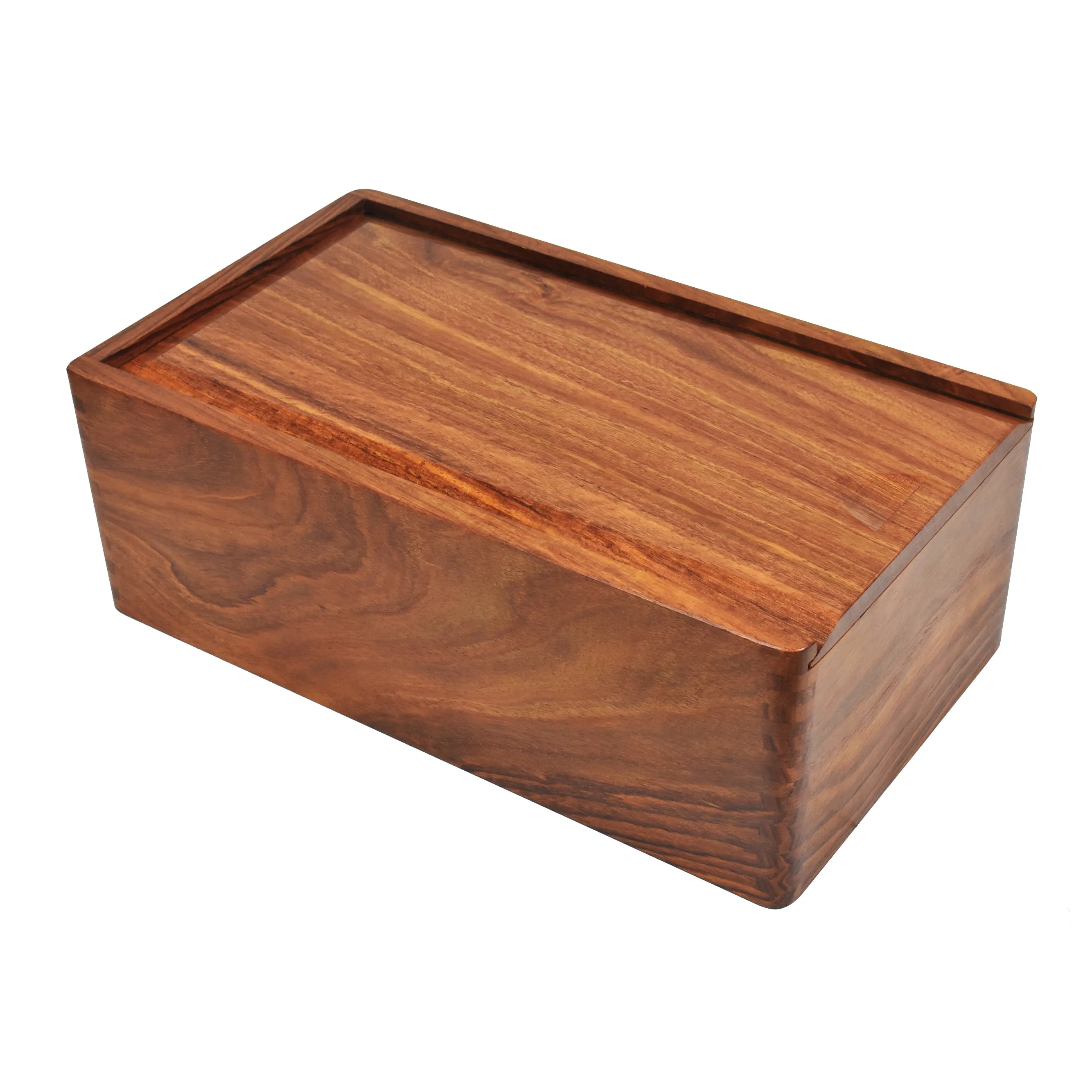 Golden Rosewood Chess Pieces Storage Box For chessmen set upto 4.5 inch