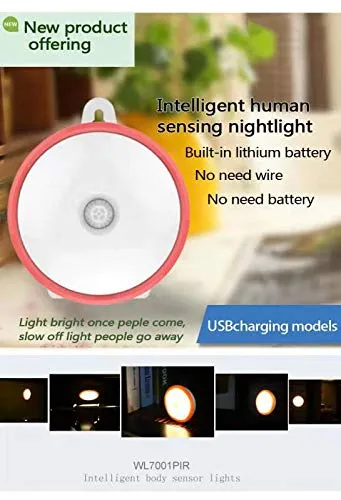 Hoteon Recharge Motion Sensor Light(Cold Light, Pack of 1)