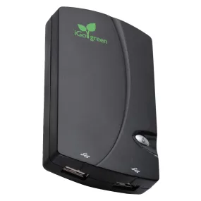 iGo Green Dual USB Battery Charger - Black (6630079-1400)