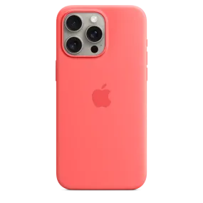 iPhone 15 Pro Max Silicone Case with MagSafe - Guava