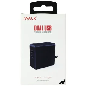 iWALK Dual USB Rapid Travel Charger - Black