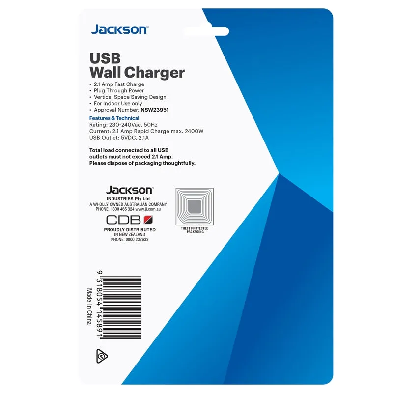 Jackson 4 Outlet USB Charger Power Outlet