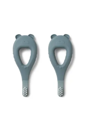 Janelle Bear Toothbrush 2 pack - Whale Blue