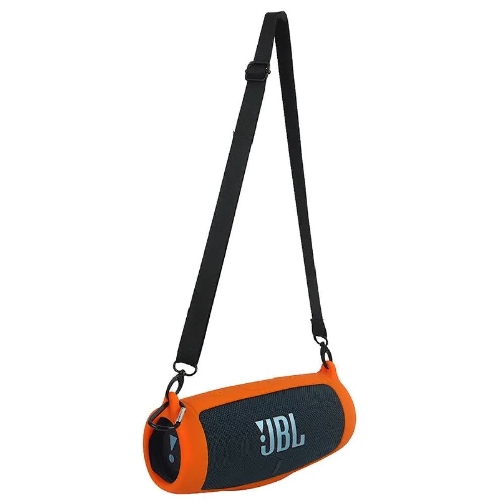 JBL Charge 5 silicone case   shoulder strap - Orange