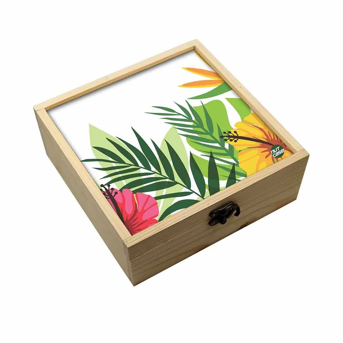 Jewellery Box Makepup Organizer -  Leaves