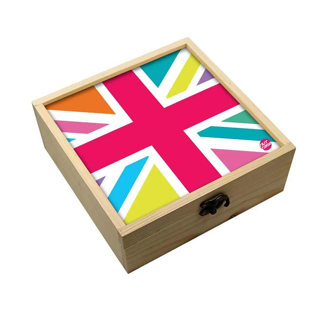 Jewellery Box Wooden Jewelry Organizer -  Designer Flag