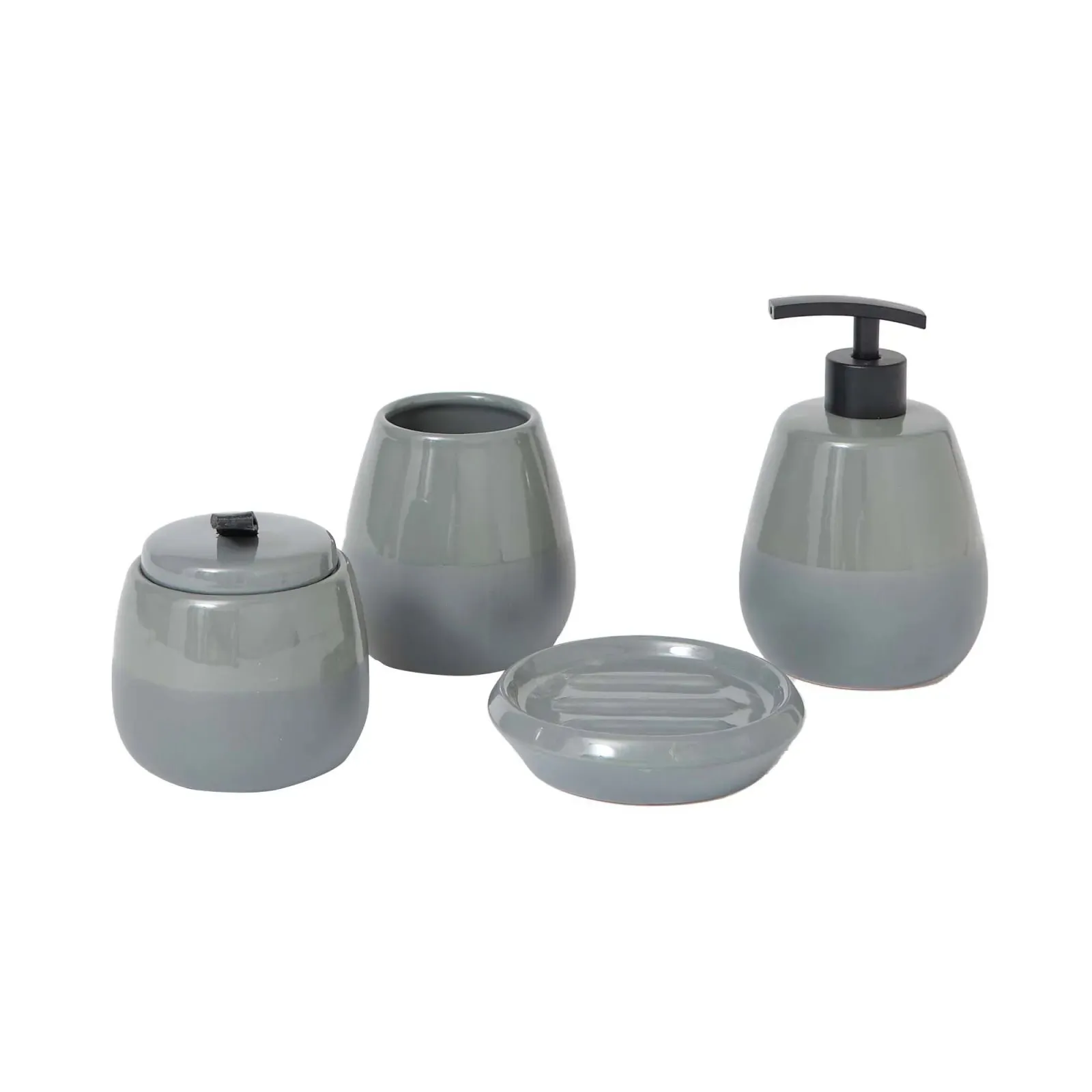 Karaca Home Gray 4 Pcs Bathroom Set 300.21.02.0257