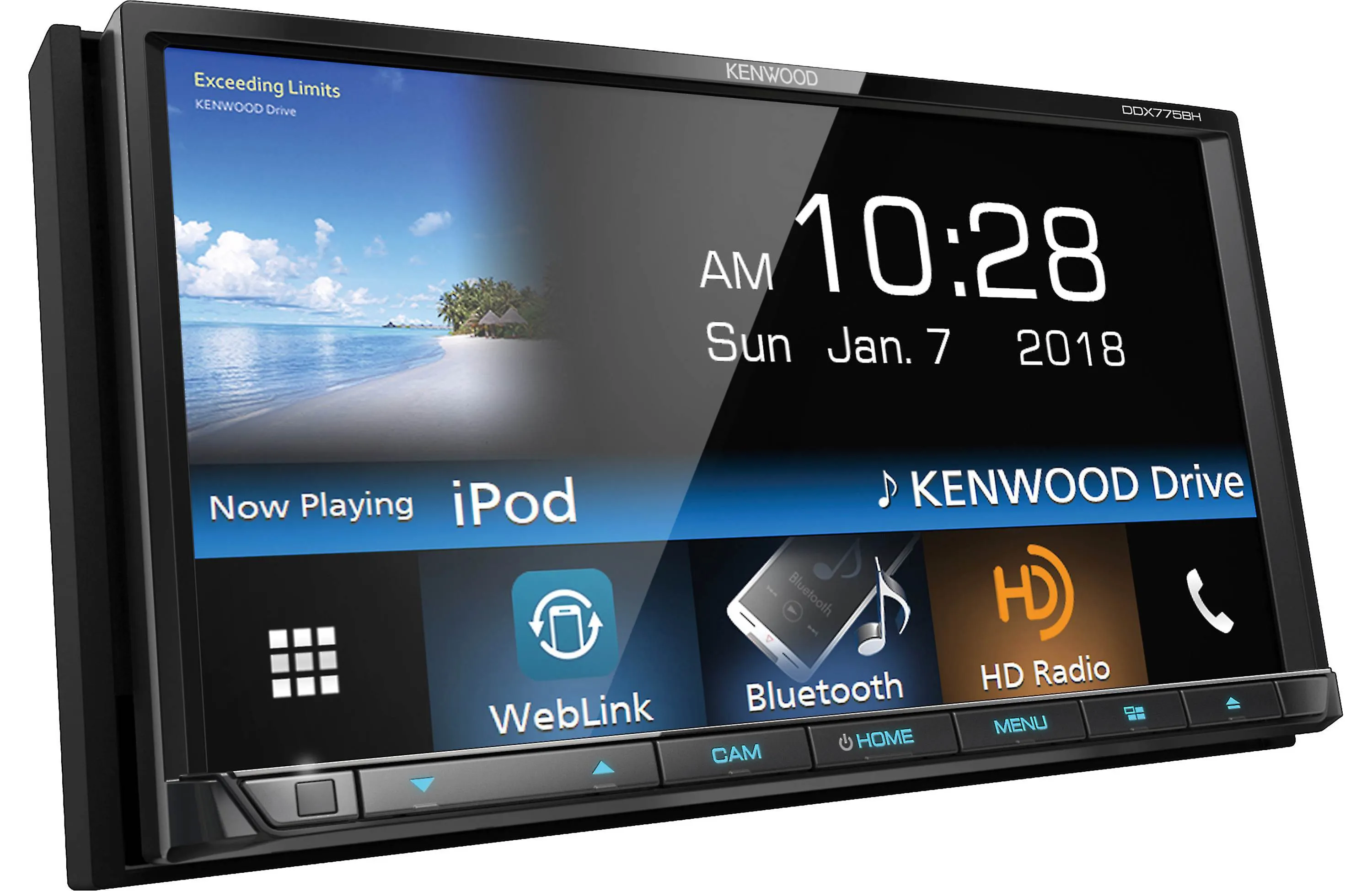 Kenwood DDX775BH 7" DVD Receiver with Bluetooth