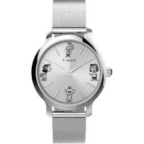 Ladies Peanuts Transcend Silver-Tone Watch TW2W46000