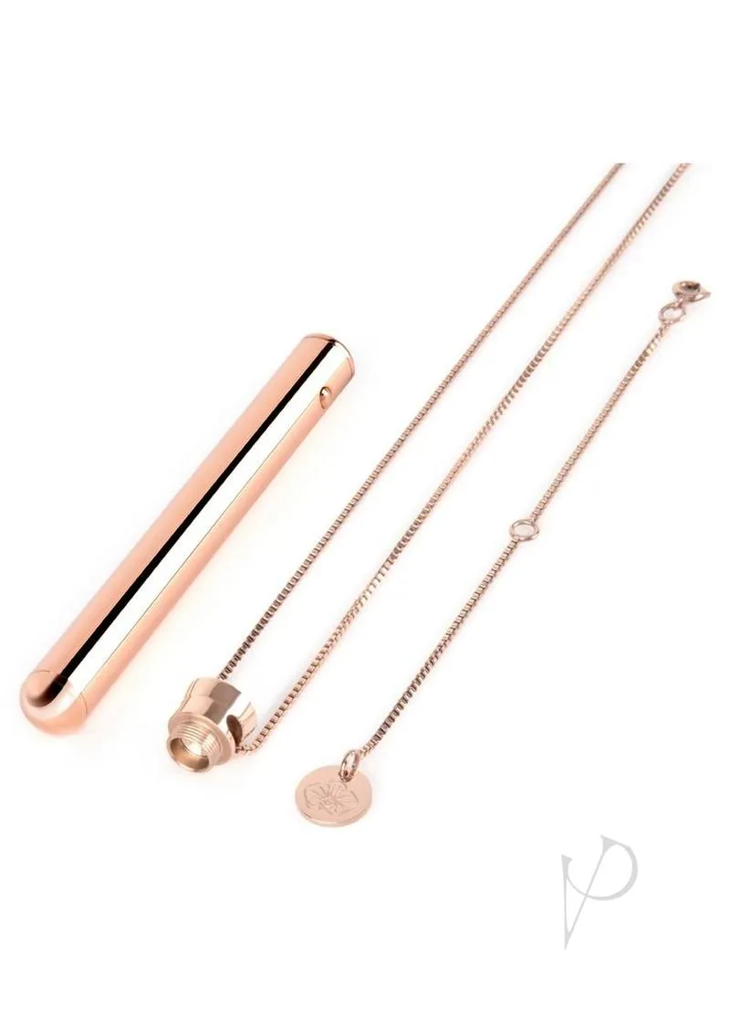 Le Wand Vibrating Necklace Rose Gold