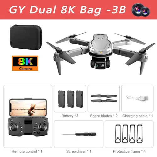 Lenovo V88 Drone 8K Professional HD Aerial Dual-Camera 5G GPS Obstacle